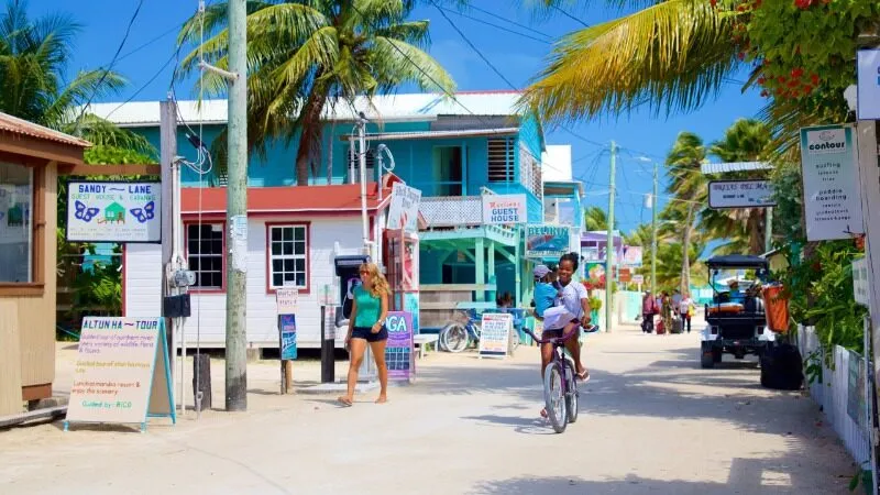 Le village de Caye Caulker